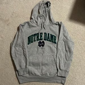 Gray Notre Dame Hoodie